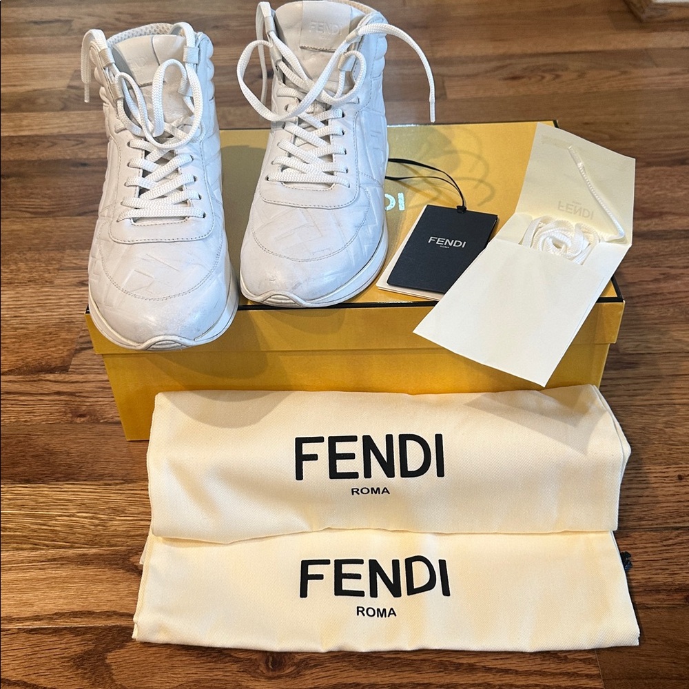 Fendi FF Freedom High Tops Size 36.5